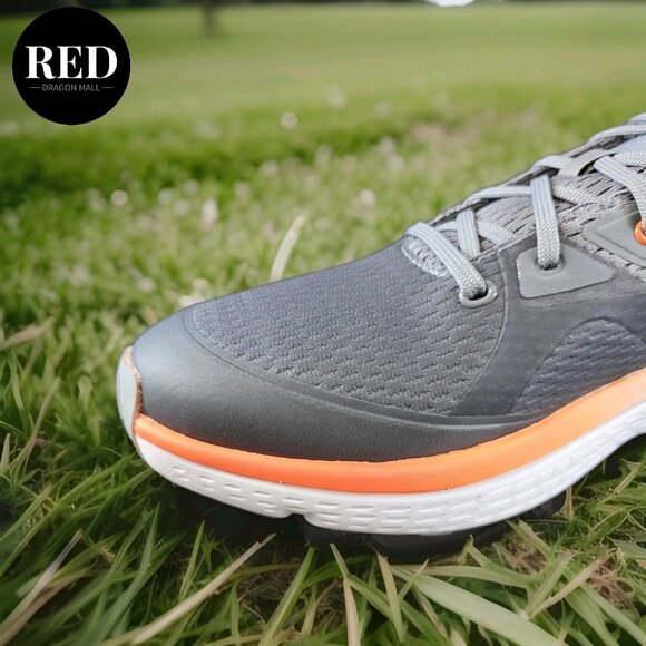 Adidas Solarmotion Spikeless Golf Shoes Gray Impact Orange GX9013 - Men\'s Size 9